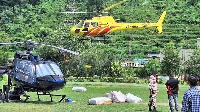 मौसम खुला, हेली रेस्क्यू हुआ शुरू, धराली आपदा में जिंदगी की तलाश जारी